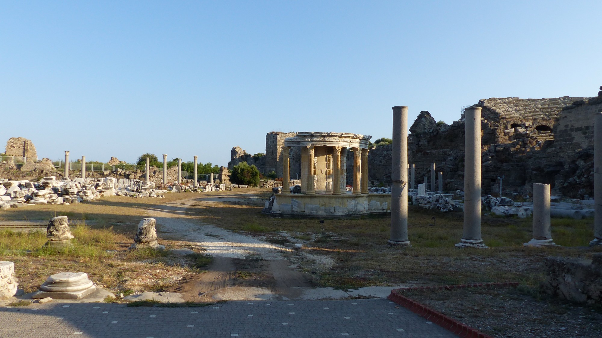 Among the ruins of the ancient town of Side